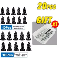 10/20PCS Car Motorcycle Vacuum Tyre Repair Nails Truck Scooter Bike Tire Puncture Repair Tubeless Tools Rubber Metal Accessories