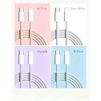 27W Type-C Colorful Nylon Braided Charging Cable USB-C Fast Charging Data Speed Lightning cable for i Phone14promax/13/12/XS