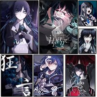 Japanese Singer Ado Hibana World Tour Poster Modern Anime Girl Canvas Painting Wall Art For living Room Home Decoration Mural