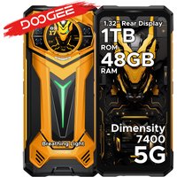 Wytrzymały telefon DOOGEE S200 Ultra 5G AI 6,72 " Dimensity 7400 48 GB RAM (12 36) 1 TB ROM bateria 11000 mAh Android 15 NFC Smart
