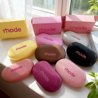 Portable Brand Lip Stick Cosmetic Colorful Soft Silicone Waterproof Makeup Bag Convenient for Storing Item Gift Package with Box