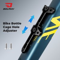 BOLANY Bicycle Bottle Cage Extension Rack Double Head Aluminum Alloy Bike Water Cup Kettle Holder Extender Frame Cycling Parts