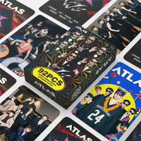 92PCS Thai Boy Group ATLAS Photo Cards Set - Junior Jet & Poom Collectible LOMO Card With Bonus Stickers