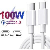 PD 100W Type-C to USB-C Fast Charge Cable for iPhone 15 16 17 Pro Max 15 16 Plus Samsung Honor POCO Quick Charging Data Cables