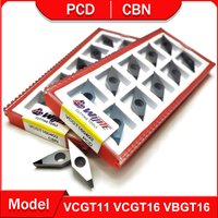 PCD Turning Tool VCGT1103 VCGT1604 VBGT1604 Processing Aluminum Copper CBN Tool Processing Hard Steel and Cast Iron VCGT VBGT