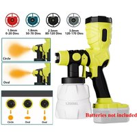 High-Speed Paint Spray Gun Handheld Cordless Electric Spray Gun for Makita/Milwaukee/DW/Bosch/Ryobi 18/20V Lithium Batteries
