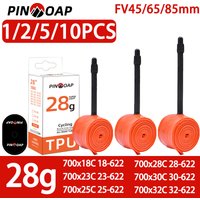 AliExpress NONE PINMOAP TPU Bicycle Inner Tube French Nozzle 28g Ultra Light Inner Tube Road Car Inner Tube 700x18/23/25/28/30/32C FV45/65/85mm