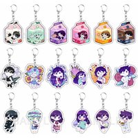 Game OMORI 6cm Acrylic Character Backpack Pendant Car Key Decoration Fan Gift Keychain