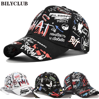 2026 New Fashion Graffiti Printing Baseball Cap Outdoor Cotton Casquatte Hat Men Women Summer Caps Adjustable Letter Cool Gorra