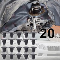 20Pcs For Toyota Land Cruiser Prado 2003 - 2020 Tundra XK30 Hilux N140 N150 Splash Guard Shield Clip Fender Liner Apron Rivet