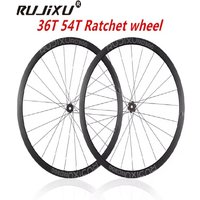 AliExpress GRAVEL 700C RUJIXU 6 Pawls Ratchet 36T deep wheel road bicycle disc brake wheelset aluminum wheels road wheelset