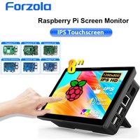FORZOLA Raspberry Pi 5 4 3 8 Inch Touch Screen Monitor 1280x800 IPS LCD HDMI Display Built-in Speakers Driver Free RPI 3B+ 4B