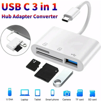 3 IN 1 USB HUB Type C to HDMI-Compatible USB 3.0 Adapter Male to Female Converter 4K Video Data Charge for PC Laptop MacBook