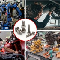 136-Piece 304 Stainless Steel Hex Flange Bolt and Nut Set, M4/M5, Length: 10mm, 12mm, 16mm, 20mm, 25mm