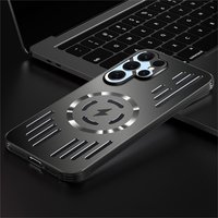 Hard Metal Heat Dissipation Magnetic Wireless Charger Cover For Samsung Galaxy S26 S25 Plus S26 Ultra Cool Protective Back Case