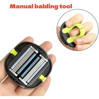 Men's Convenient Multi-Blade Shaver: Effortless Bald Head & Body Hair Grooming For Unisex Washable Shave Clean In One Strok
