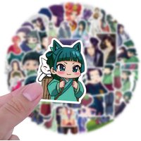 60Pcs Maomao Apothecary Diaries Stickers Jinshi DIY Stickers Scrapbooking Phone Luggage Skateboard Vinyl Waterproof Decals