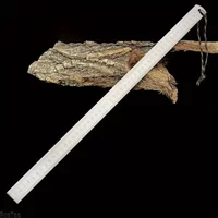 20 Inch Dual-Scale Stainless Steel Ruler Durable Thickened Quenched Steel with Random Lanyard Style Drawing & Measuring