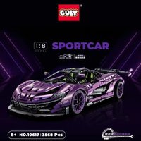 GULY 10617 P1 Supercar Bausteine 1:8 Fernbedienung Modell, Stadt 3324 Stücke MOC Tech Bausteine Ziegel Kompatibel Junge Geschenk