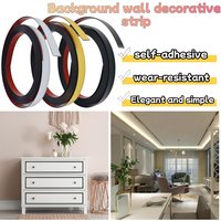 1roll 5mX1cm PVC Mirror Wall Stickers for Living Room Home Decor Simple Lines Bedroom TV Background Self Adhvise Stickers