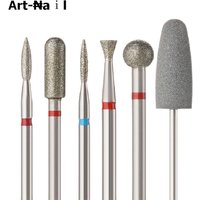 6pcs/set Diamond Sand Nail Files Drill Cuticle Polishing Bit Nail Grinding Head Electric Manicure Set for Removing Acrylic