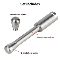 Extended Modified Steam Wand Milk Foam Nozzle Replacement Part for Delonghi EC685 Coffee Machine Compatible with Various Models