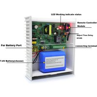AC 100~240V DC 12V 5A Power Supply Transformer Backup Battery Interface Adapter RFID Card Access Control System Power Covertor
