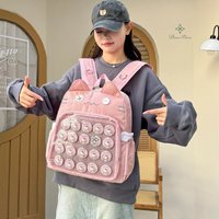 New Y2K Cute Cat Transparent Backpack Kawaii Harajuku Girl Ita Bag High-capacity Student Rucksack Teenage DIY Display School Bag