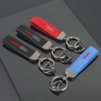 Suede Car KeyChain Pendant Key Chain For Audi Sline Q3 Q4 Q5 Q6 Q7 Q8 TT C6 B6 S1 A1 A2 A3 A4 A5 A6 A7 A8 Q1 Q2 Auto Accessory