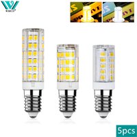 5pcs E14 LED Lamp 3W 5W 9W 220V Corn Light Bulbs SMD 2835 Ceramic Lamparas LED Chandelie For Home Decoration Ampoule Led Light