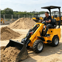 Telescopic Mini Wheel Loader Diesel Compact Loader with Extendable Boom for Orchard Farm Hay Dirt Handling