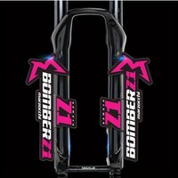 AliExpress NONE 2D flat sticker 2pcs, riding sticker, marzocchi BOMBER front fork sticker, bicycle mountain bike DIY car sticker, motorcycle