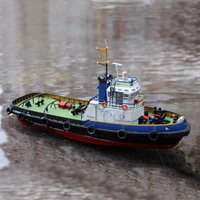 Full Scale RC Simulation Smit Tugboat Model Kit DIY Hand-assembled Ship Model Toy Gift Marine Engineering Ship Collection