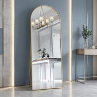 ROSAHQNDA Miroir pleine longueur, sur pied ou mural, grand miroir pleine longueur, miroir de dressing pour le salon, la chambre, la vestiaire, la boutique