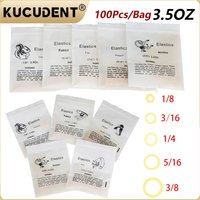 100Pcs/Bag Dental Orthodontic Rubber Bands Ortho Elastics Rings Latex for Teeth Braces Non-toxic Tool 3.5OZ Dentistry Materials
