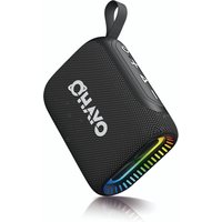 OHAYO Bluetooth Speaker Small Music Box Bluetooth 5.3 with RGB Light, Outdoor Portable Speaker with 24H Battery, IPX7 Waterproof