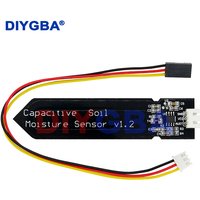 10pcs Capacitive soil moisture sensor module Corrosion Resistant wide voltage wire Analog Capacitive Soil Moisture Sensor V1.2