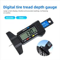 Tire Tread Depth Gauge Digital 0-25mm LCD Caliper Meter For Car Tyre Thickness Measurement Auto Wear Detection Repair Tools