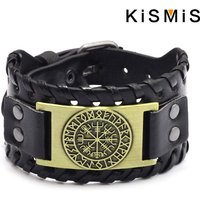 Fashion Stainless Steel Vintage Viking Totem Bracelet Compass Letter Logo Bracelet Jewelry Stonego Accessories