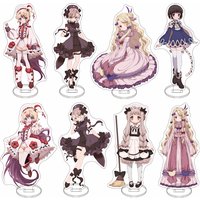 Magical Girl Raising Project Frilled Costume Magic Girl Keychain Acrylic Stand Tabletop Display Decor Multi Fantasy Standee