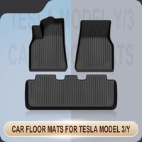 Für Tesla Fußmatten Model Y Model 3 High Land Bodenmatten 2021-2024 Kofferraummatte TPE Wasserdicht Rutschfest Set Bodenbelag