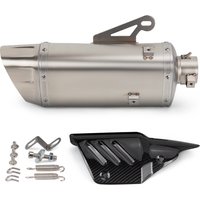 51MM Interface Universal Motorcycle Exhaust Tail Muffler Tube with Carbon Cover for GSX250R 450SR CBR650R R3 MT07 CB400X ZX6R R6