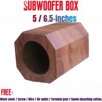 DIY Car Audio Modification,Octagonal Honeycomb Speaker Shell,5/ 6.5-inch Passive Subwoofer Home/Car Subwoofer Box Horn Empty Box