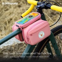 Bicycle bag front tube bag mountain bike double bag phone bag top tube bag saddle bag cycling gear