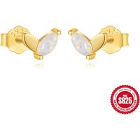 CANNER 925 sterling silver Leaf design Stud Earrings For Women 9K/14K/18K/24KFine Jewelry Gifts VIP LINK