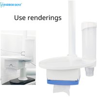 Dental Chair Scaler Tray Paper Tissue Box Cup Storage Holder Dentist Oral Care Parts Instrument Dentistry Accessories 3 color