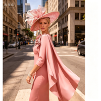 Customized 3D Flower Mother of Birde Dresses 2026 for Women Wedding Pearls O Neck Elegant Evening Dress Prom Gowns Midi