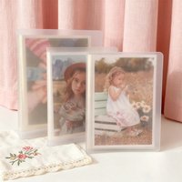 3/5/6/7 Inch Transparent Frosted Photo Album, Multi-size Insert Card Album, Suitable for Idol, Game and Film Card Collection