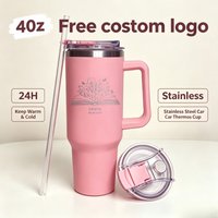 Custom Water Bottle Outdoor Thermos Portable 304 Stainless Steel Coffee Thermal Mug with Straw Tumbler Vacuum Flasks Cold & Hot