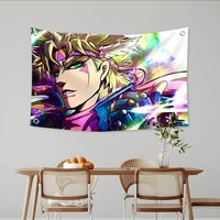 Anime JoJo Bizarre Adventure Flags Custom Camping Outdoor Garden room Decor Backdrops Wall Art Family Gifts